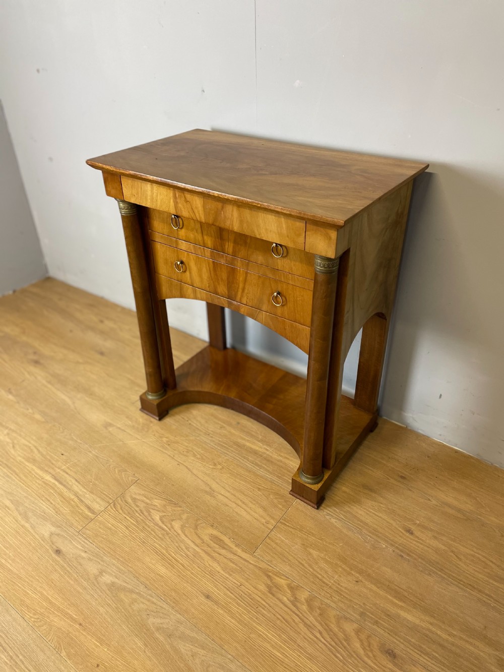 Nineteenth century Biedermeier walnut side table  View II