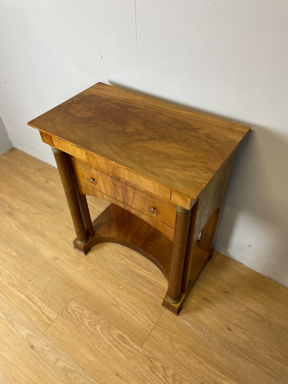 Nineteenth century Biedermeier walnut side table  View III