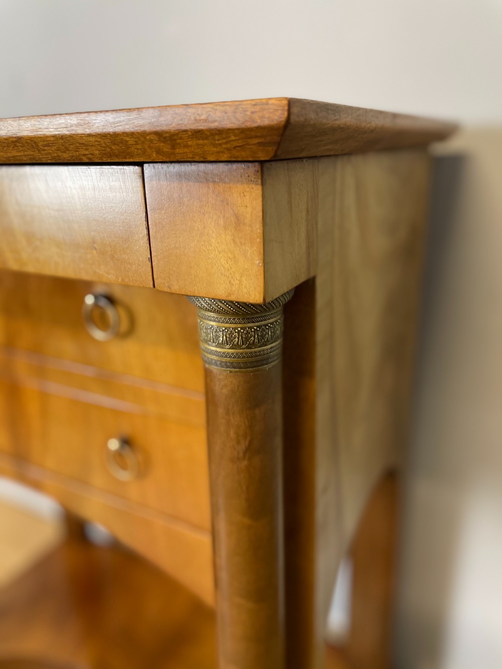 Nineteenth century Biedermeier walnut side table  View IV