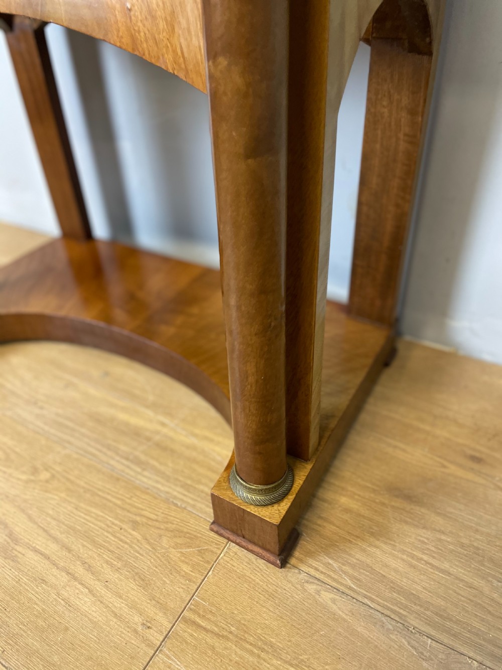 Nineteenth century Biedermeier walnut side table  View V