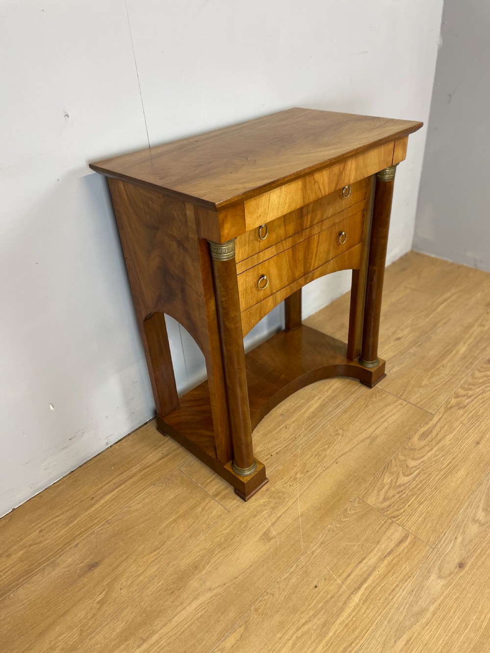 Nineteenth century Biedermeier walnut side table  View VI