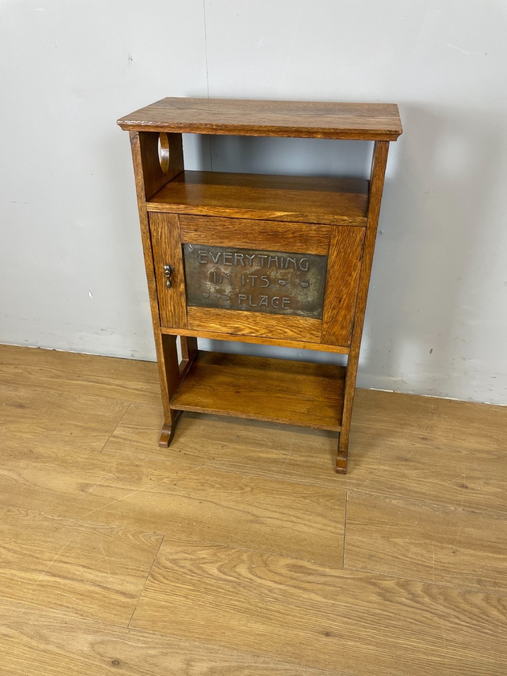 Rare Oak Arts and Crafts side cabinet