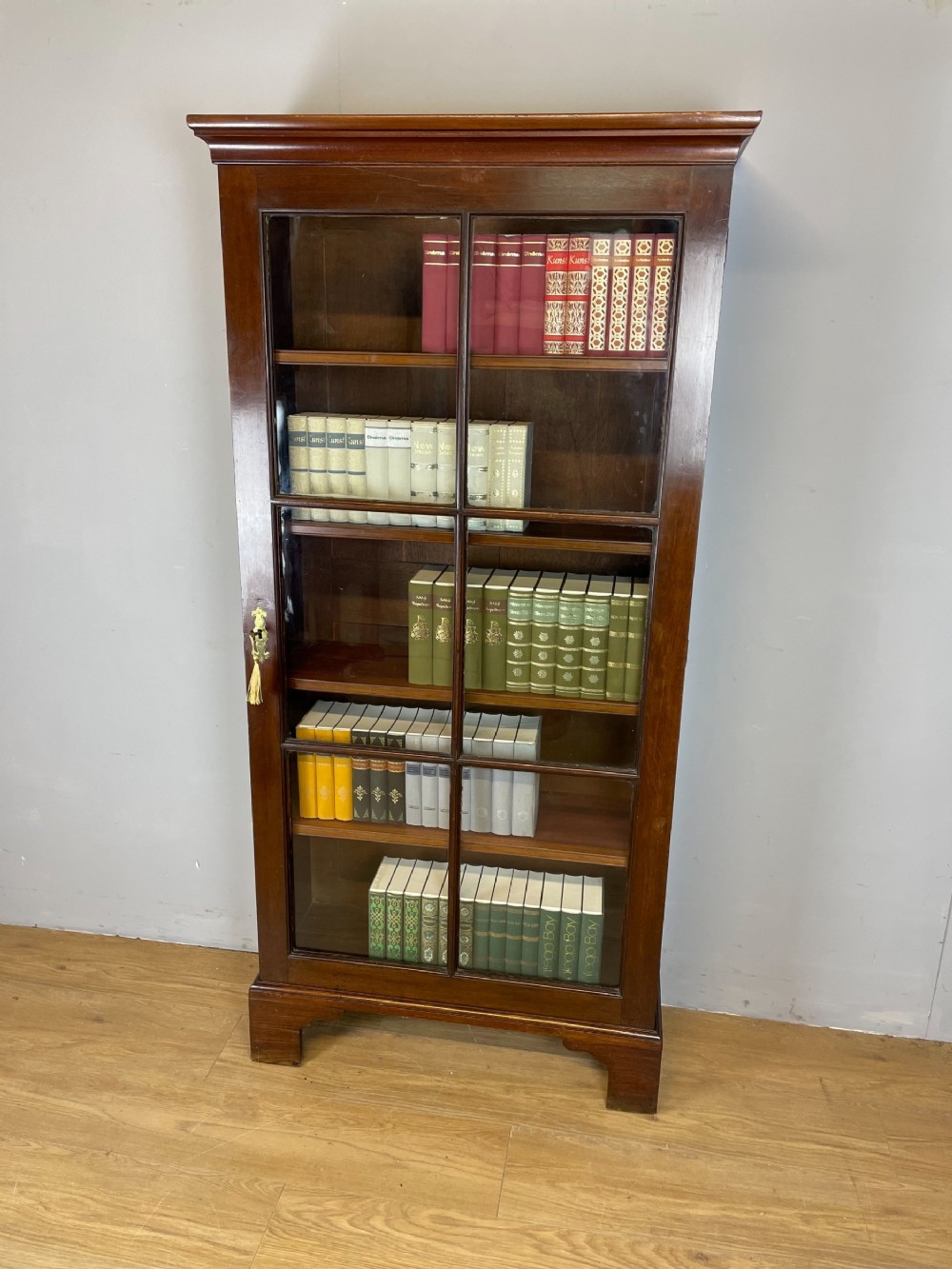 Nineteenth century freestanding mahogany glazed bookcase 