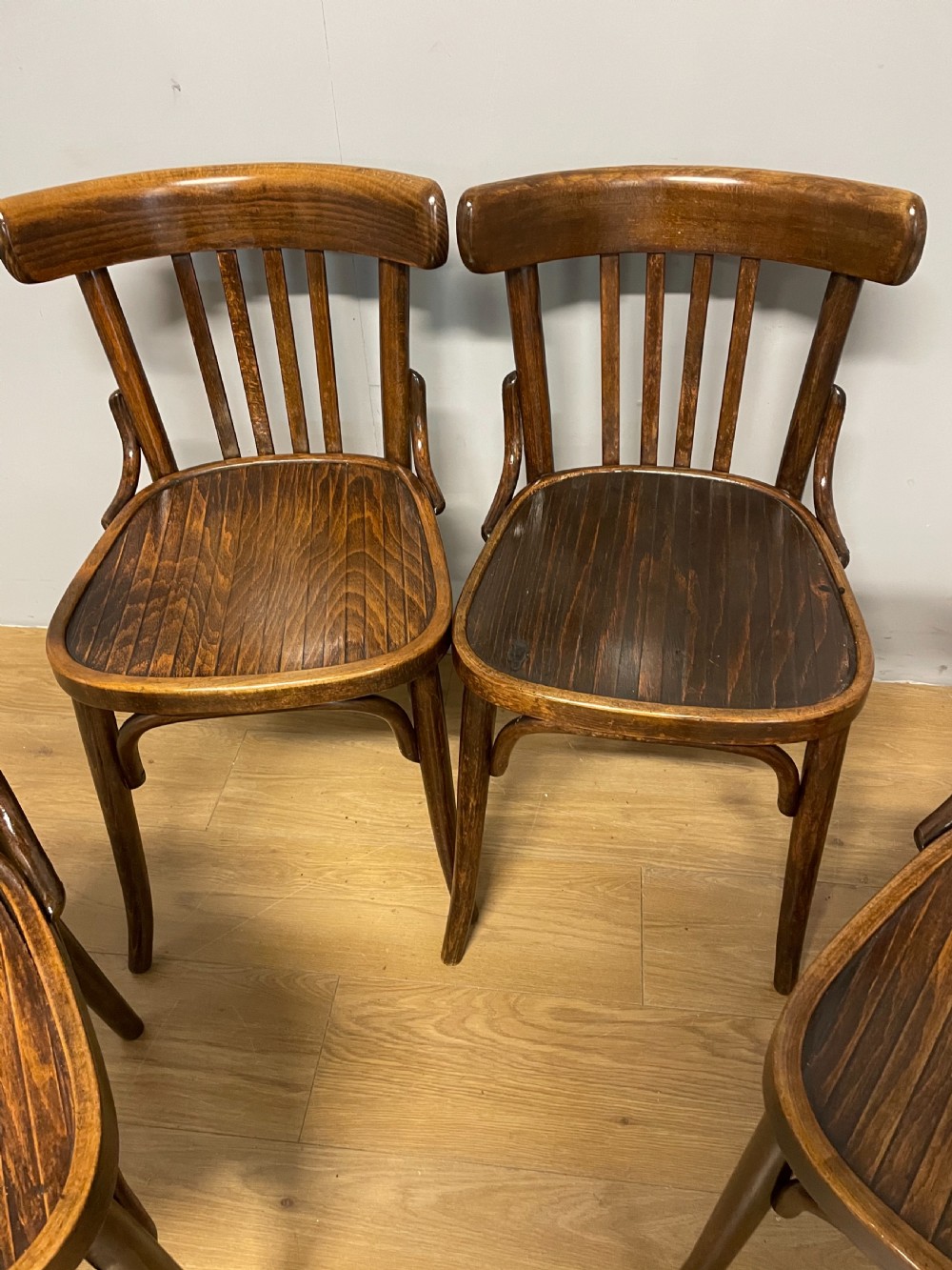 Set of four bentwood cafe chairs  View IV