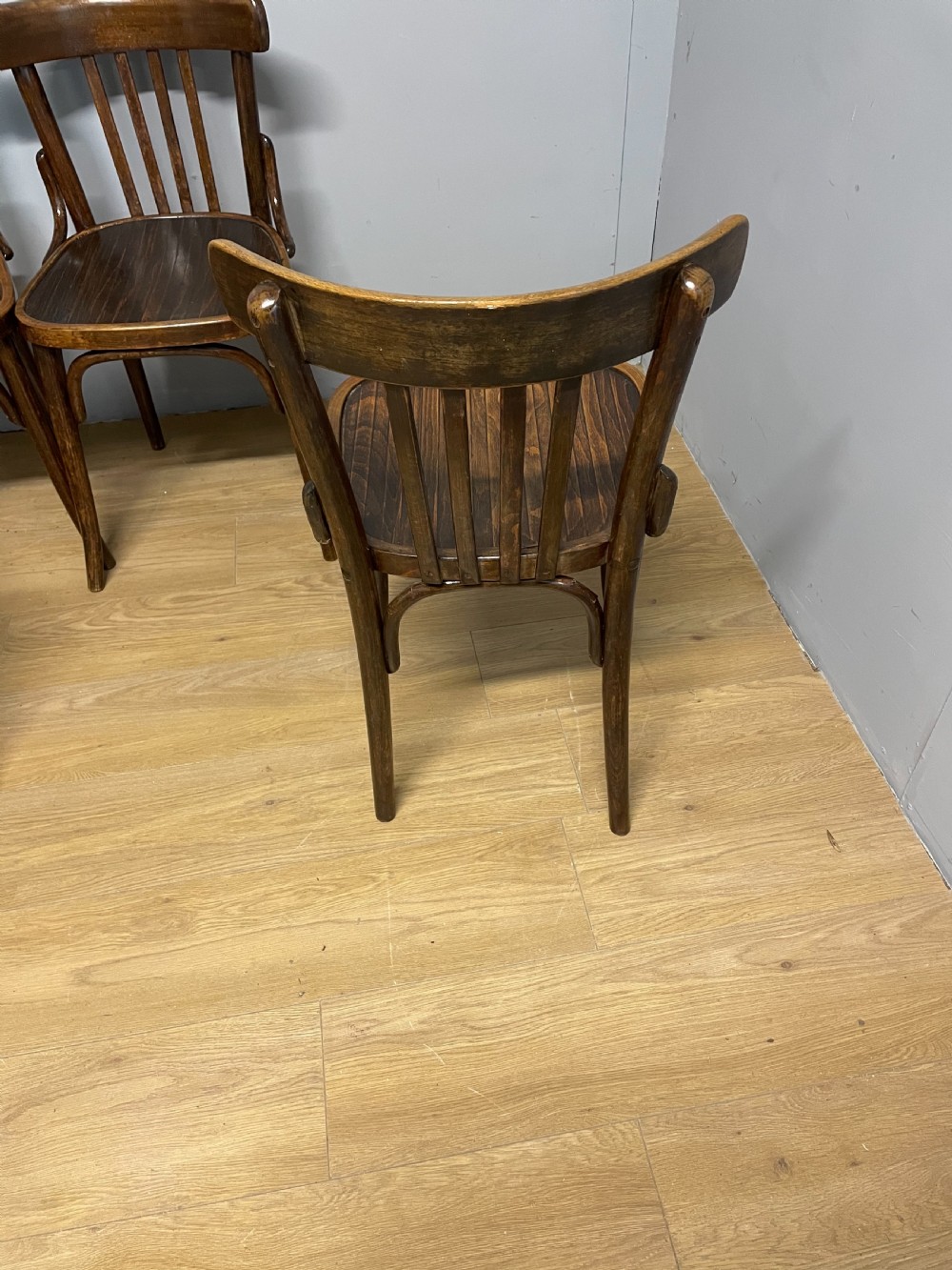 Set of four bentwood cafe chairs  View VII