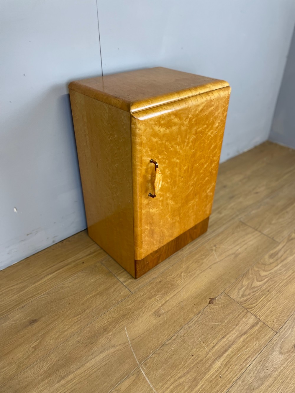 Art Deco birds eye maple cabinet  View II