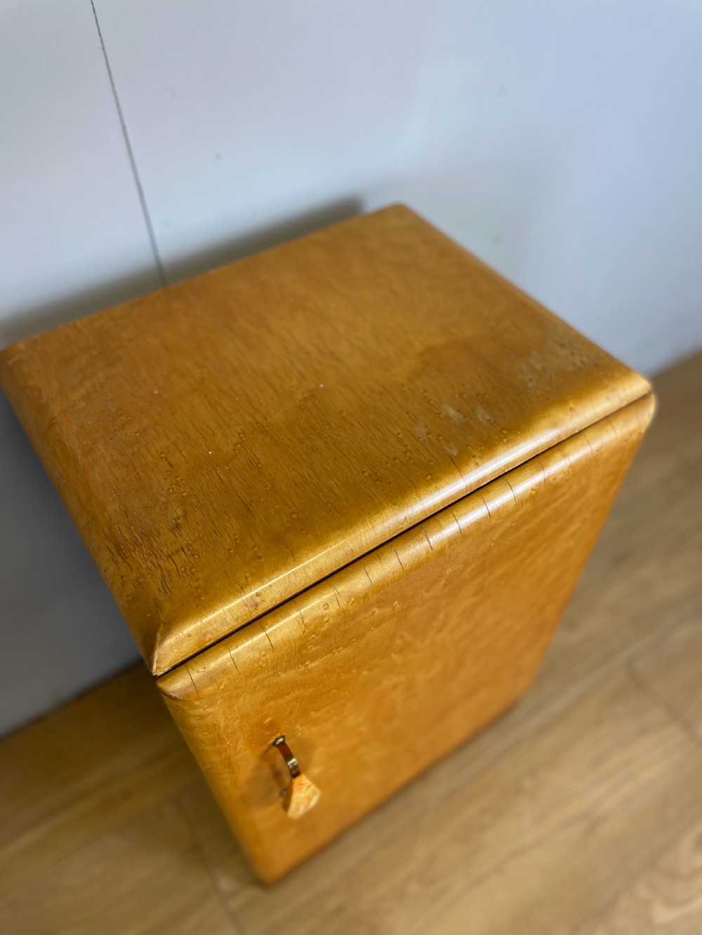 Art Deco birds eye maple cabinet  View III