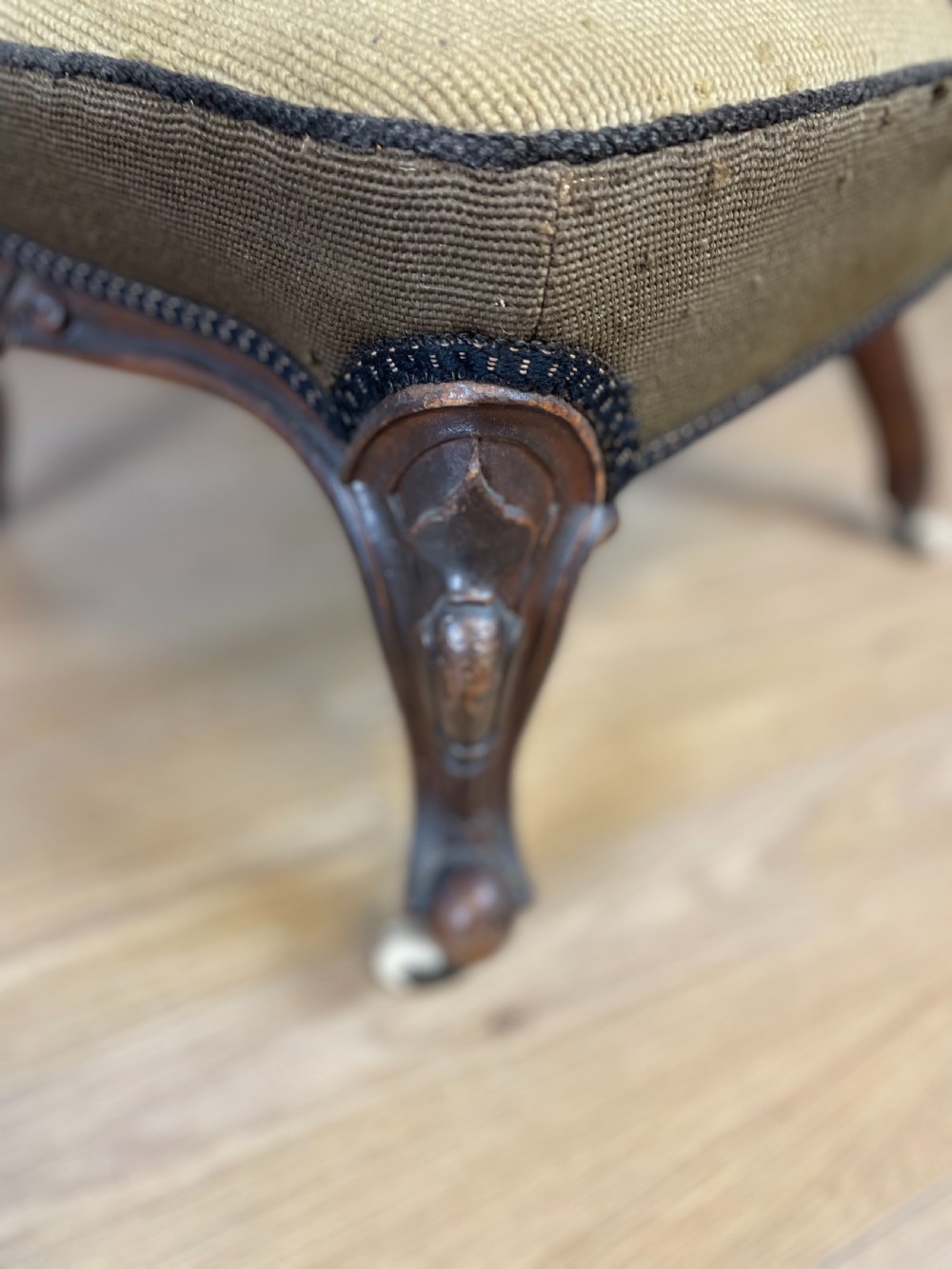 Nineteenth century walnut nursing chair  View IX