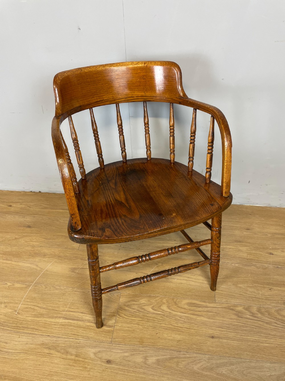 Late nineteenth century small oak Windsor chair  View II