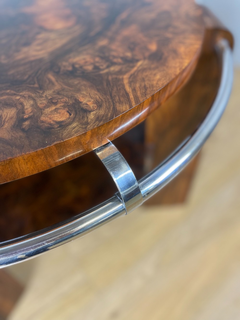 Art Deco burr walnut coffee table  View VI