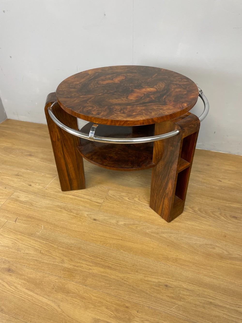 Art Deco burr walnut coffee table  View VII