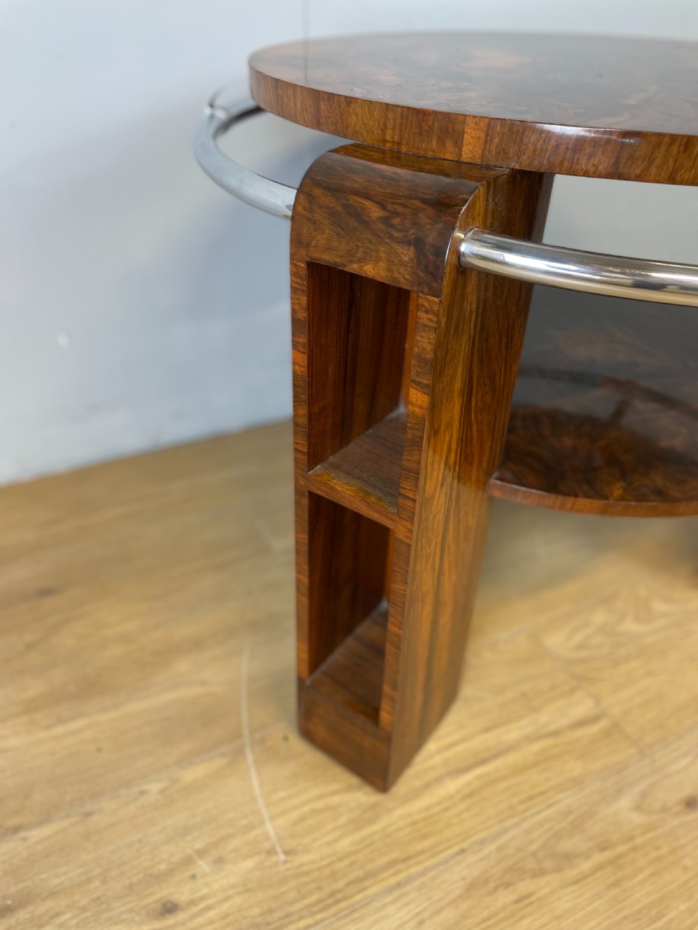 Art Deco burr walnut coffee table  View VIII