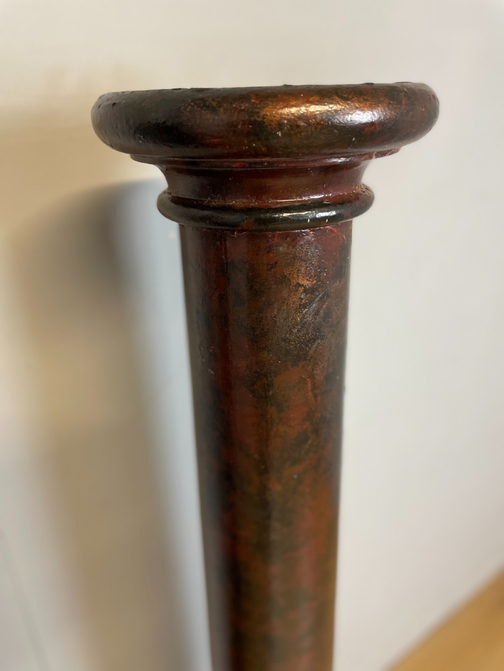 Pair of late nineteenth scagliola pine columns  View II