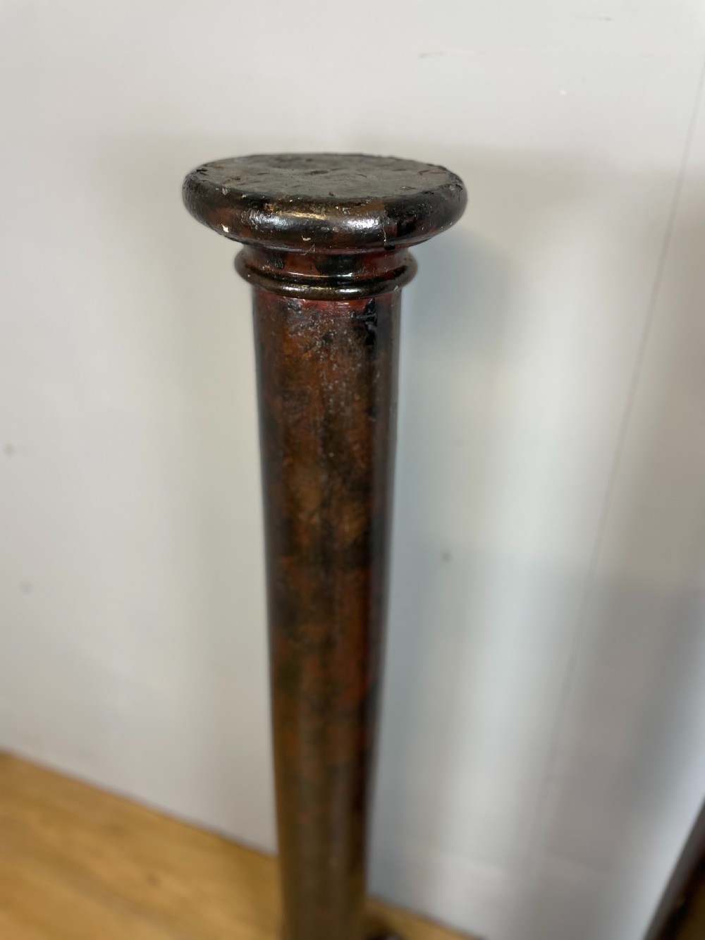 Pair of late nineteenth scagliola pine columns  View VIII