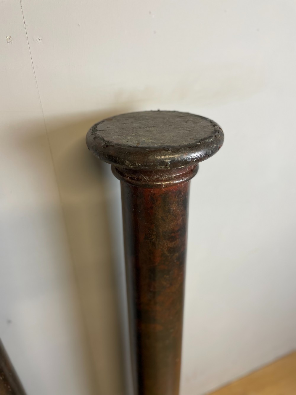 Pair of late nineteenth century scagliola pine columns  View VI