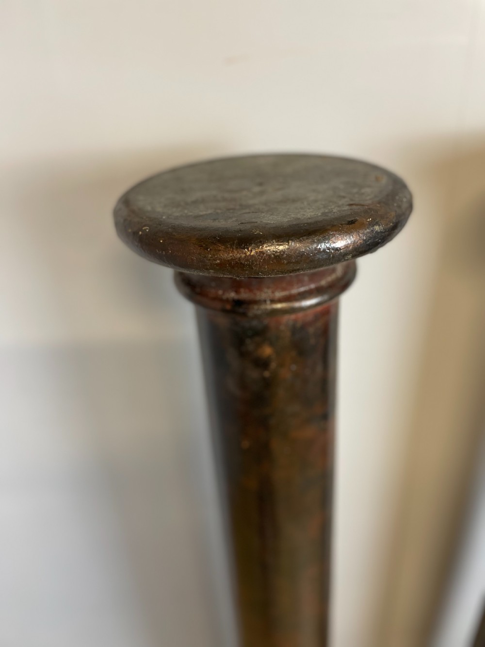 Pair of late nineteenth century scagliola pine columns  View VII
