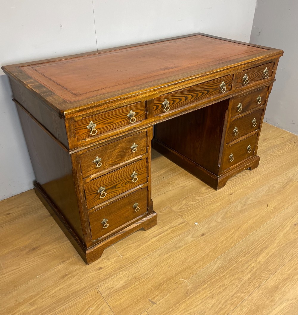 Nineteenth century gothic style desk in solid ash  View II
