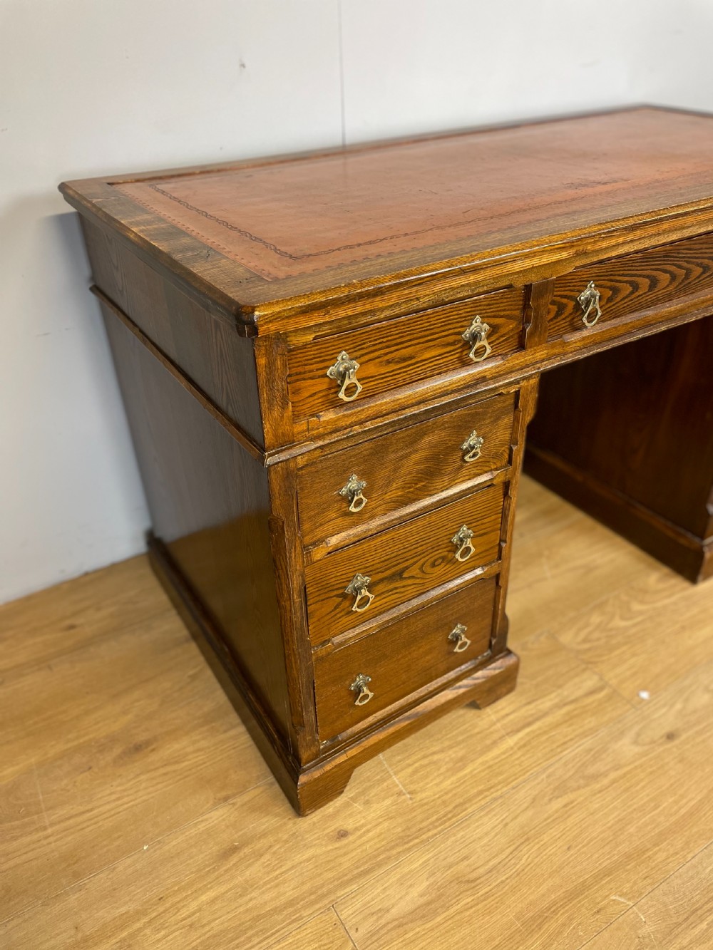 Nineteenth century gothic style desk in solid ash  View IV