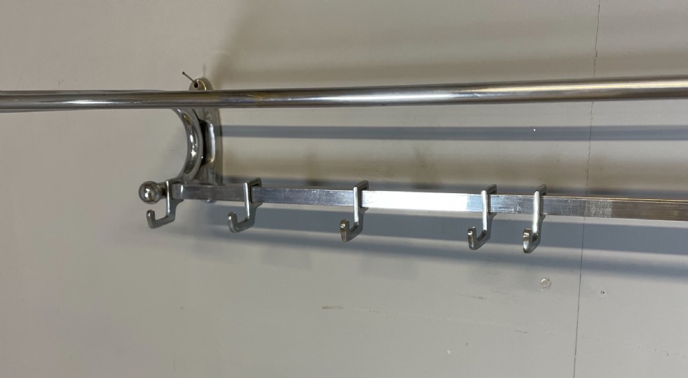 Chrome railway  portmanteau rack circa 1920 View IV