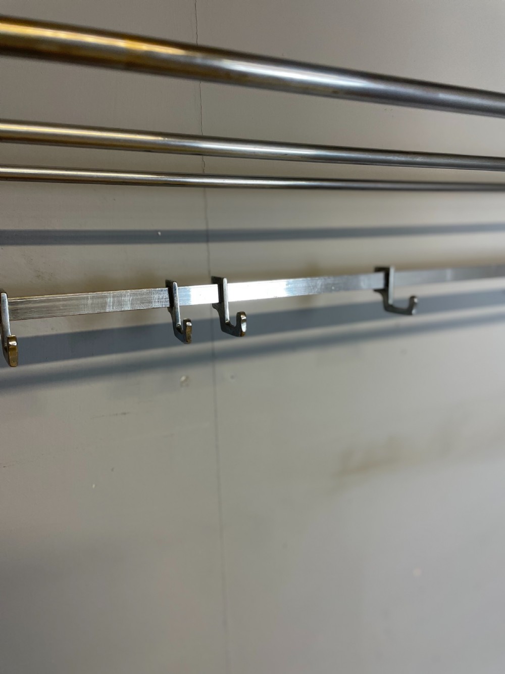 Chrome railway  portmanteau rack circa 1920 View VII