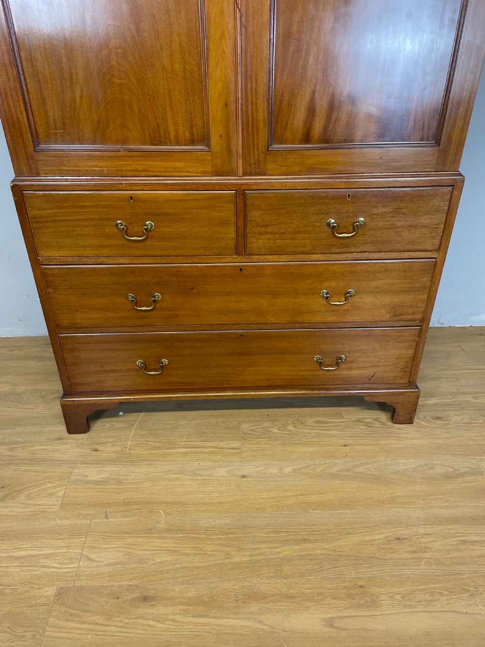 Nineteenth century mahogany clothes press View IV