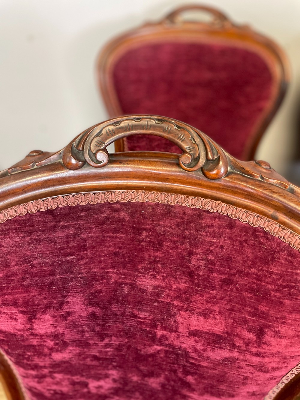 Set of six nineteenth century mahogany dining chairs  View VI