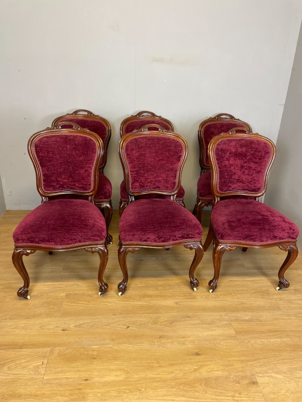 Set of six nineteenth century mahogany dining chairs  View VII