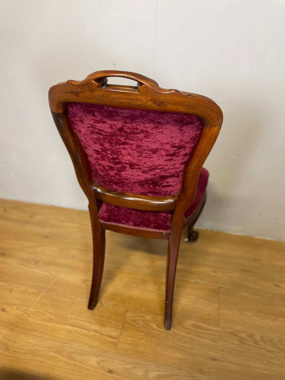 Set of six nineteenth century mahogany dining chairs  View X