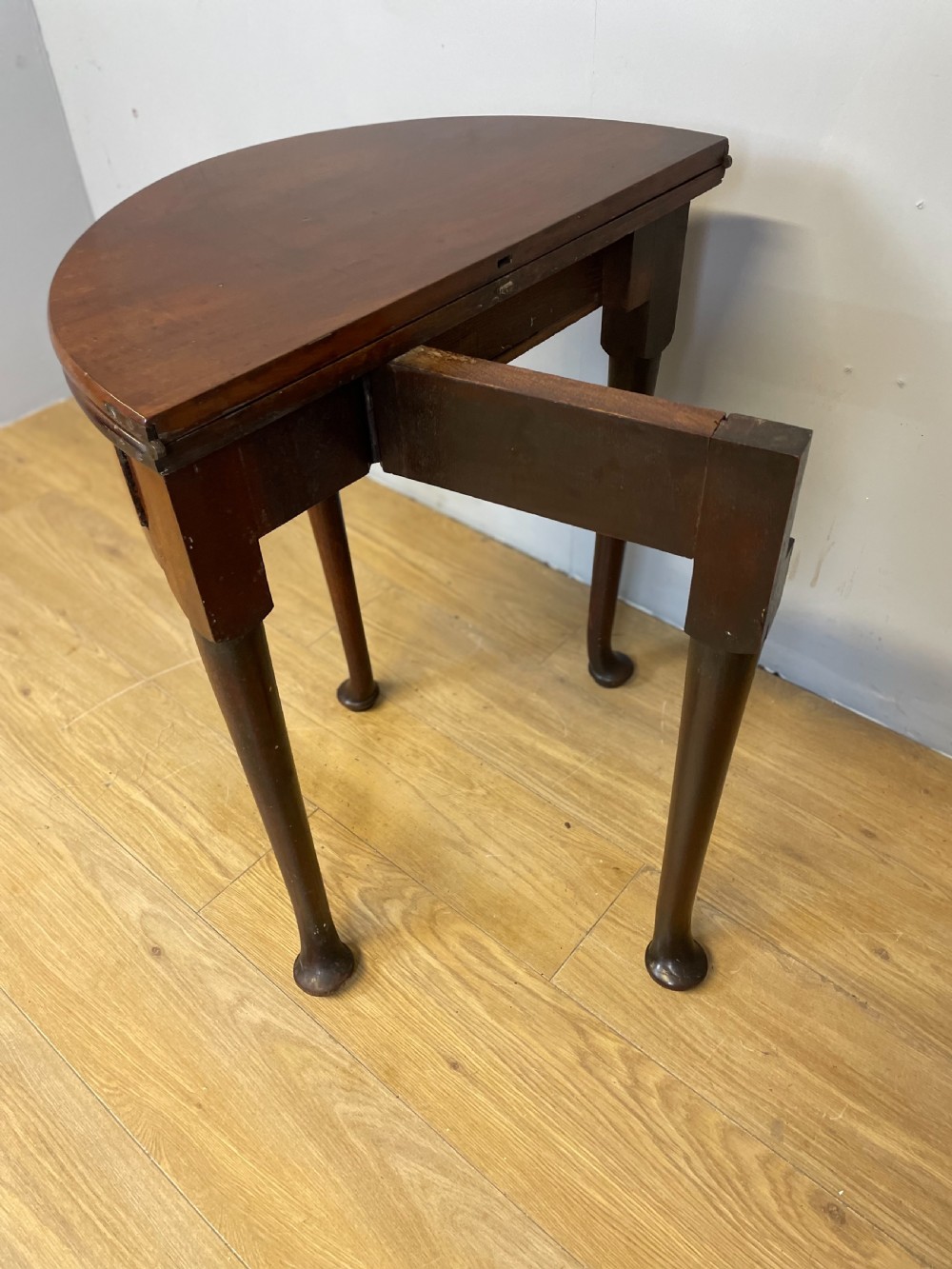 George 2nd mahogany demi lune table View VII