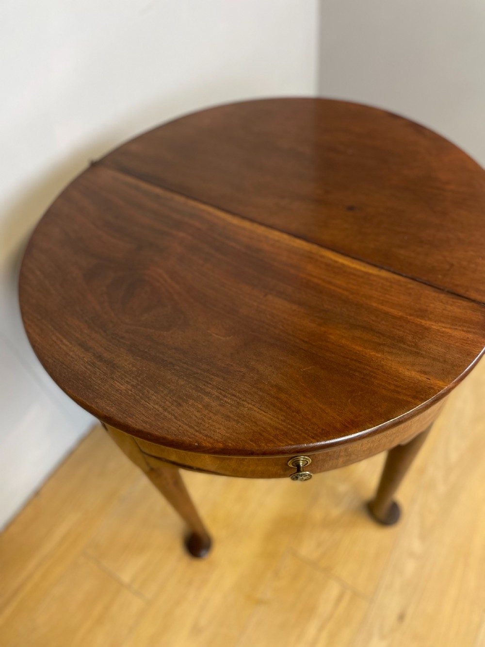 George 2nd mahogany demi lune table View IX