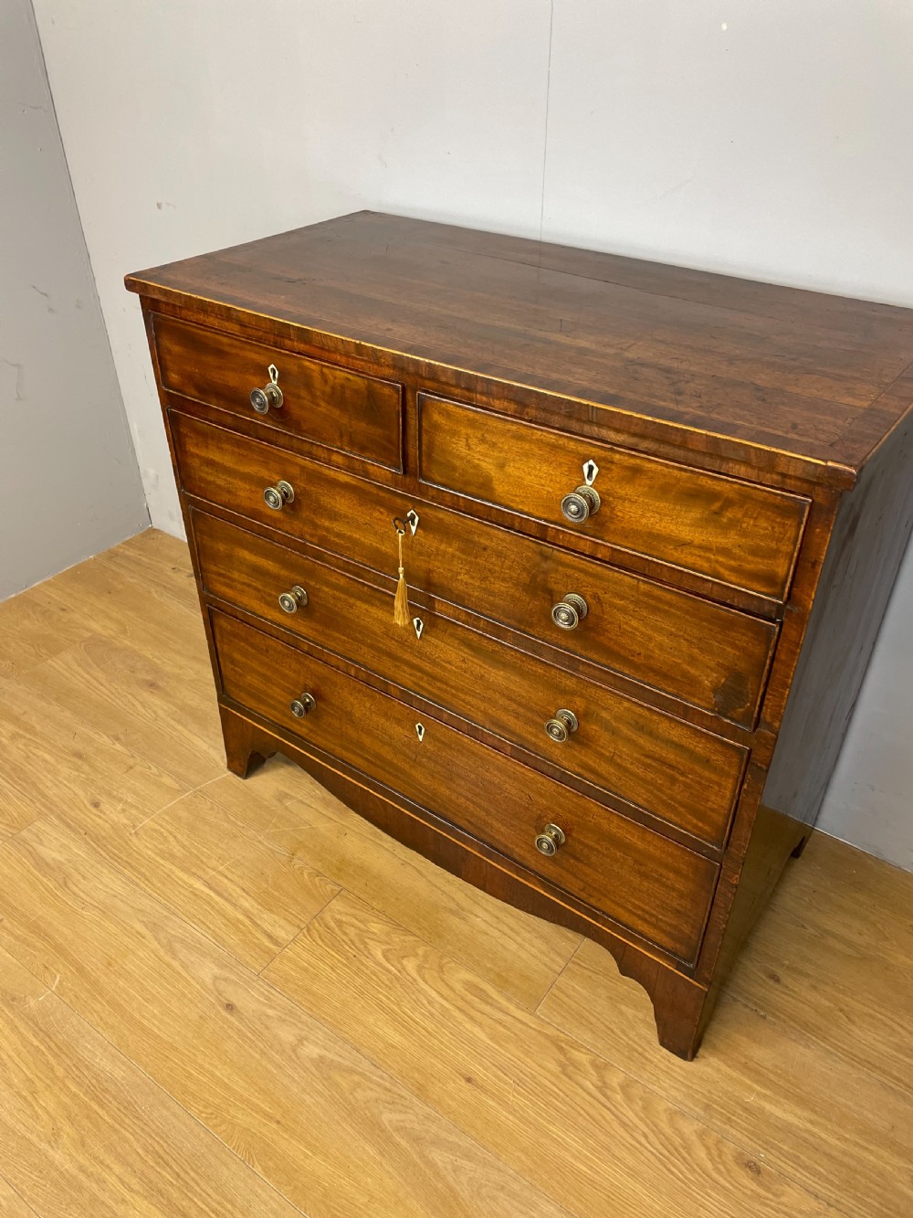 Regency mahogany four height chest of drawers  View VI