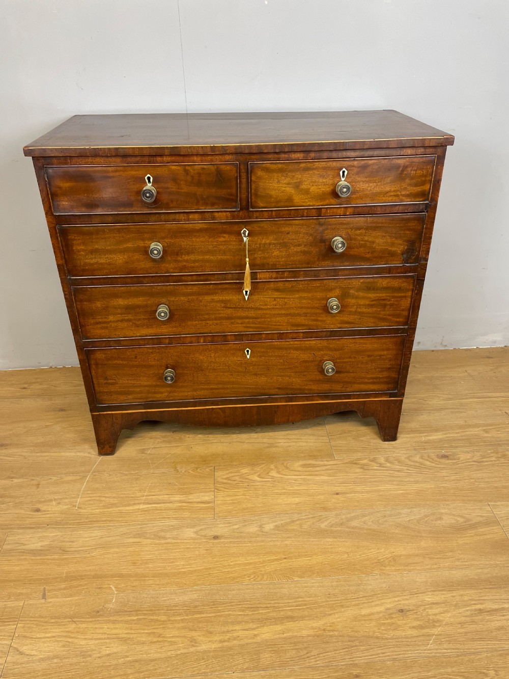 Regency mahogany four height chest of drawers  View VII