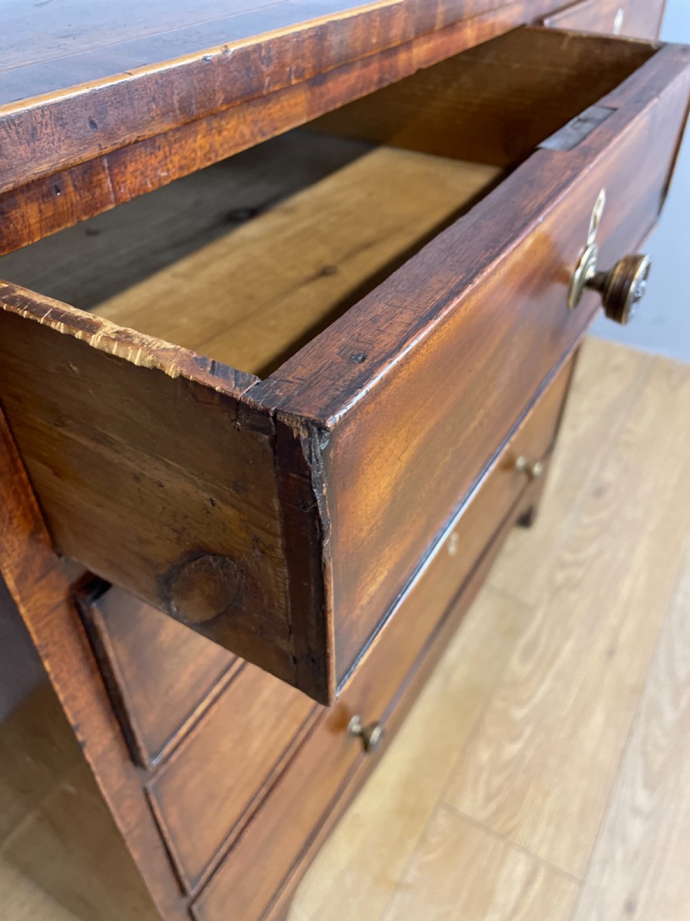 Regency mahogany four height chest of drawers  View VIII
