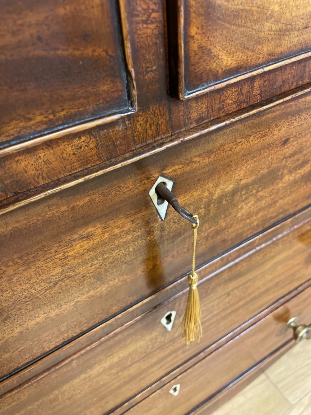 Regency mahogany four height chest of drawers  View IX