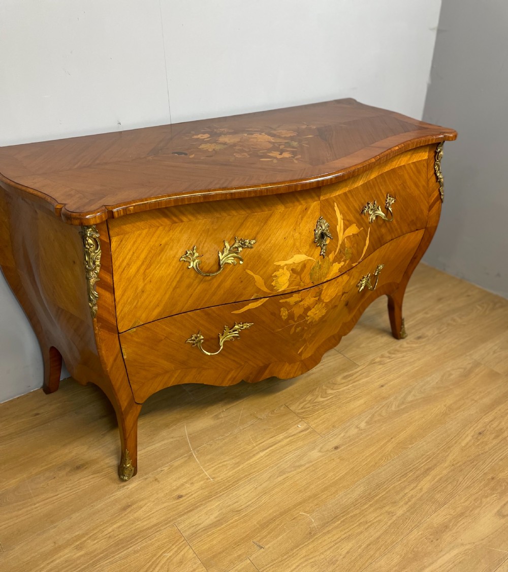 Nineteenth century Louis XV style bombe commode