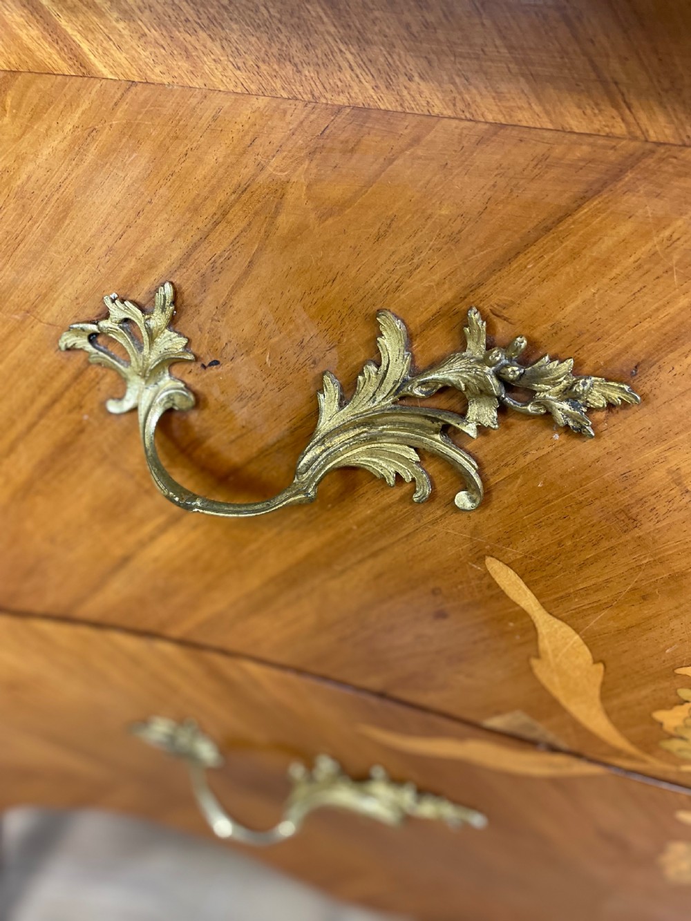 Nineteenth century Louis XV style bombe commode View IX