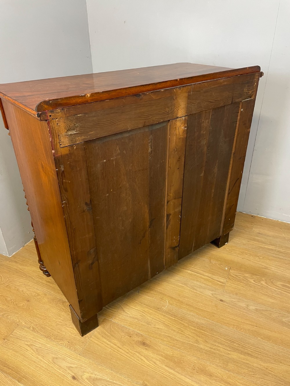 Nineteenth century Biedermeier flame mahogany side cabinet  View XIV