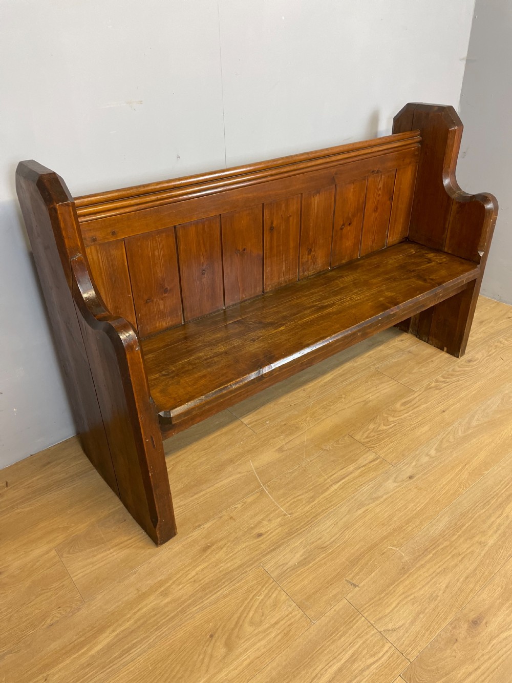 Nineteenth century pine pew