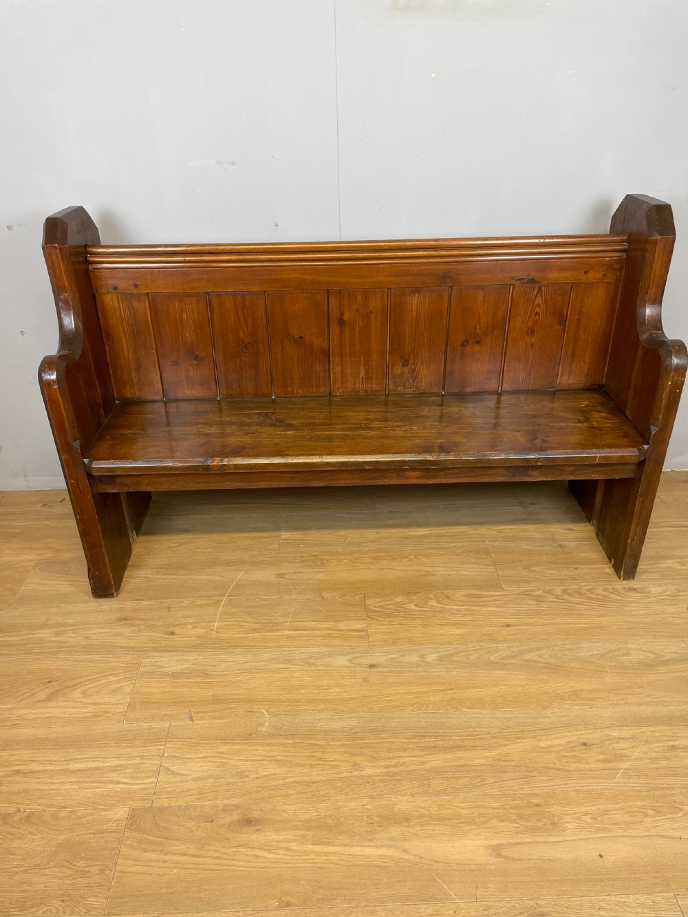 Nineteenth century pine pew View II