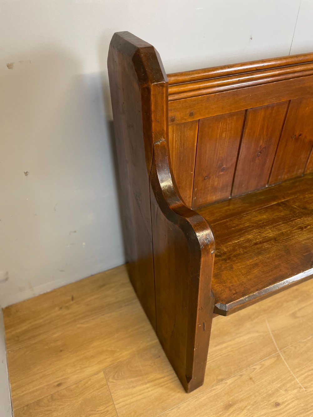 Nineteenth century pine pew View III