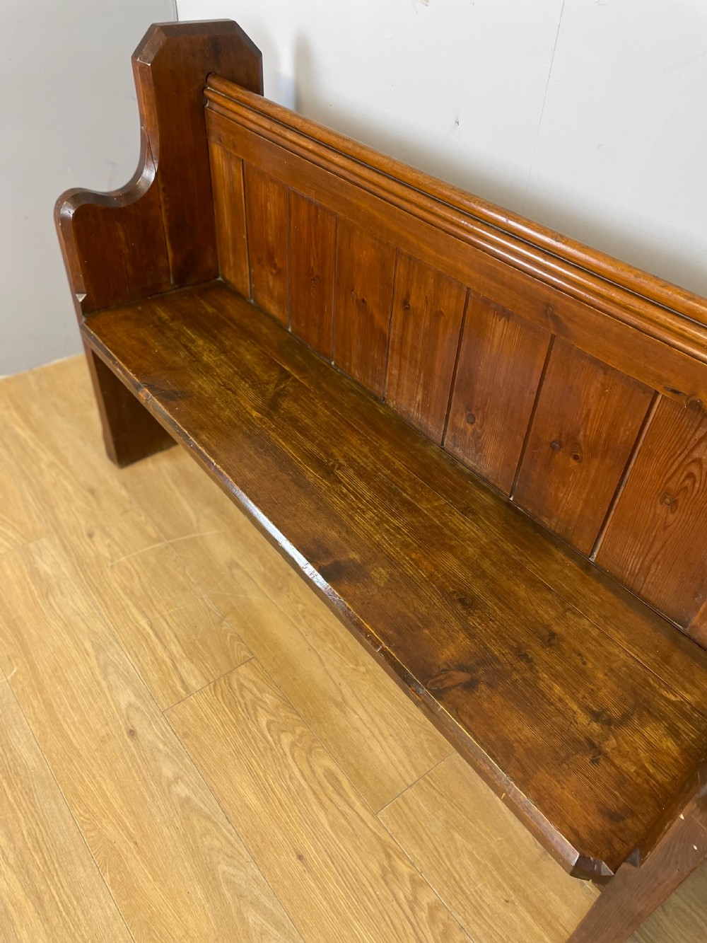 Nineteenth century pine pew View V