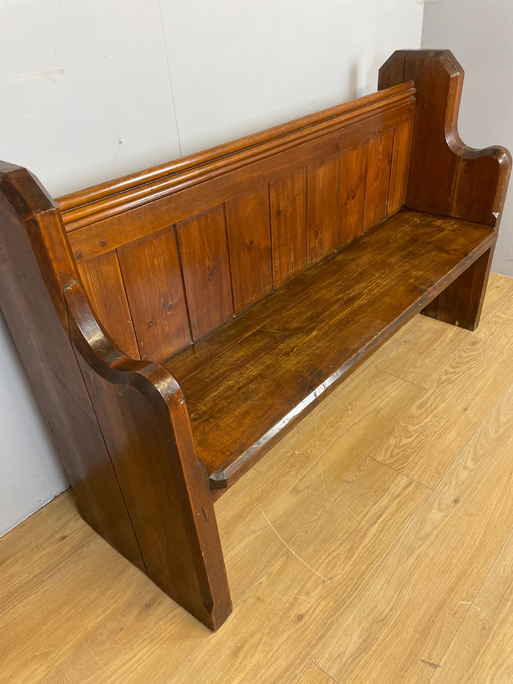 Nineteenth century pine pew View XI