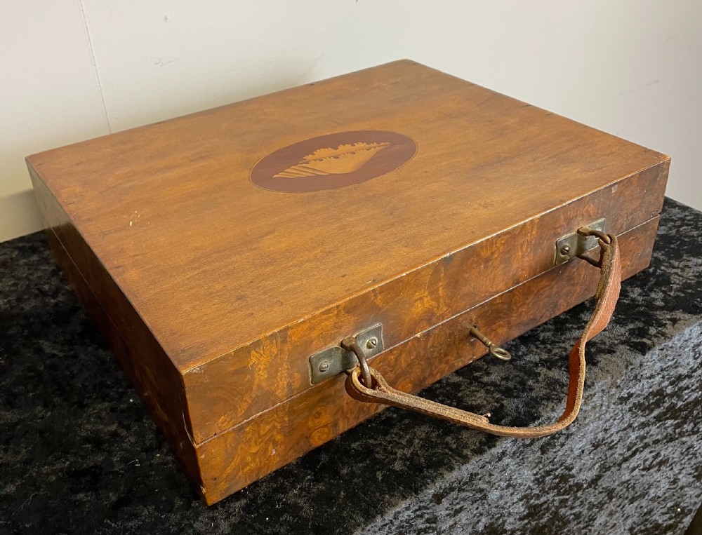 Edwardian inlaid artists box 