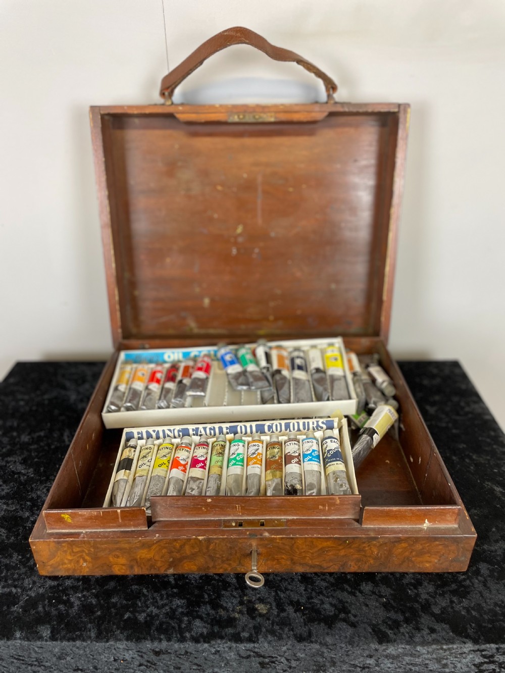 Edwardian inlaid artists box  View II
