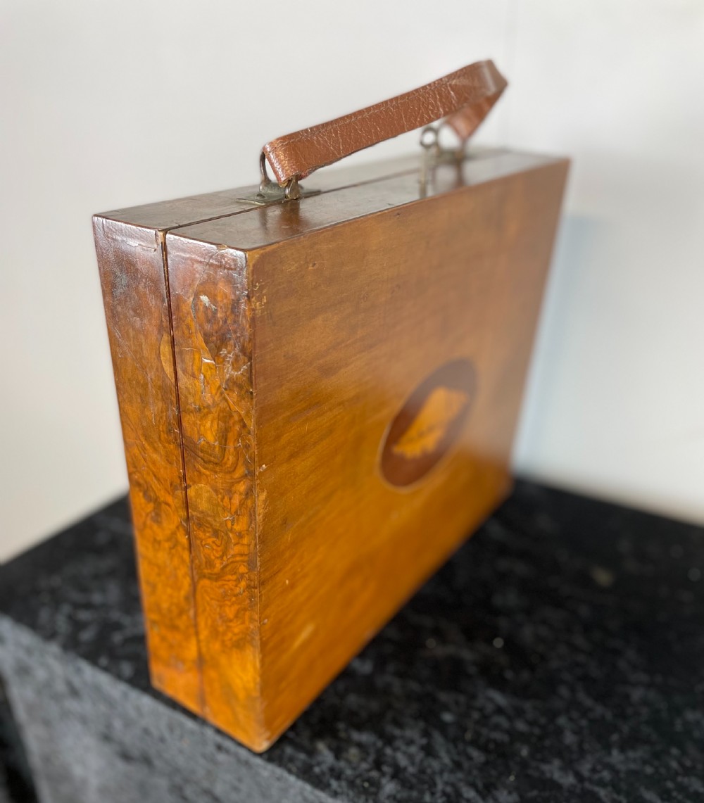 Edwardian inlaid artists box  View XII