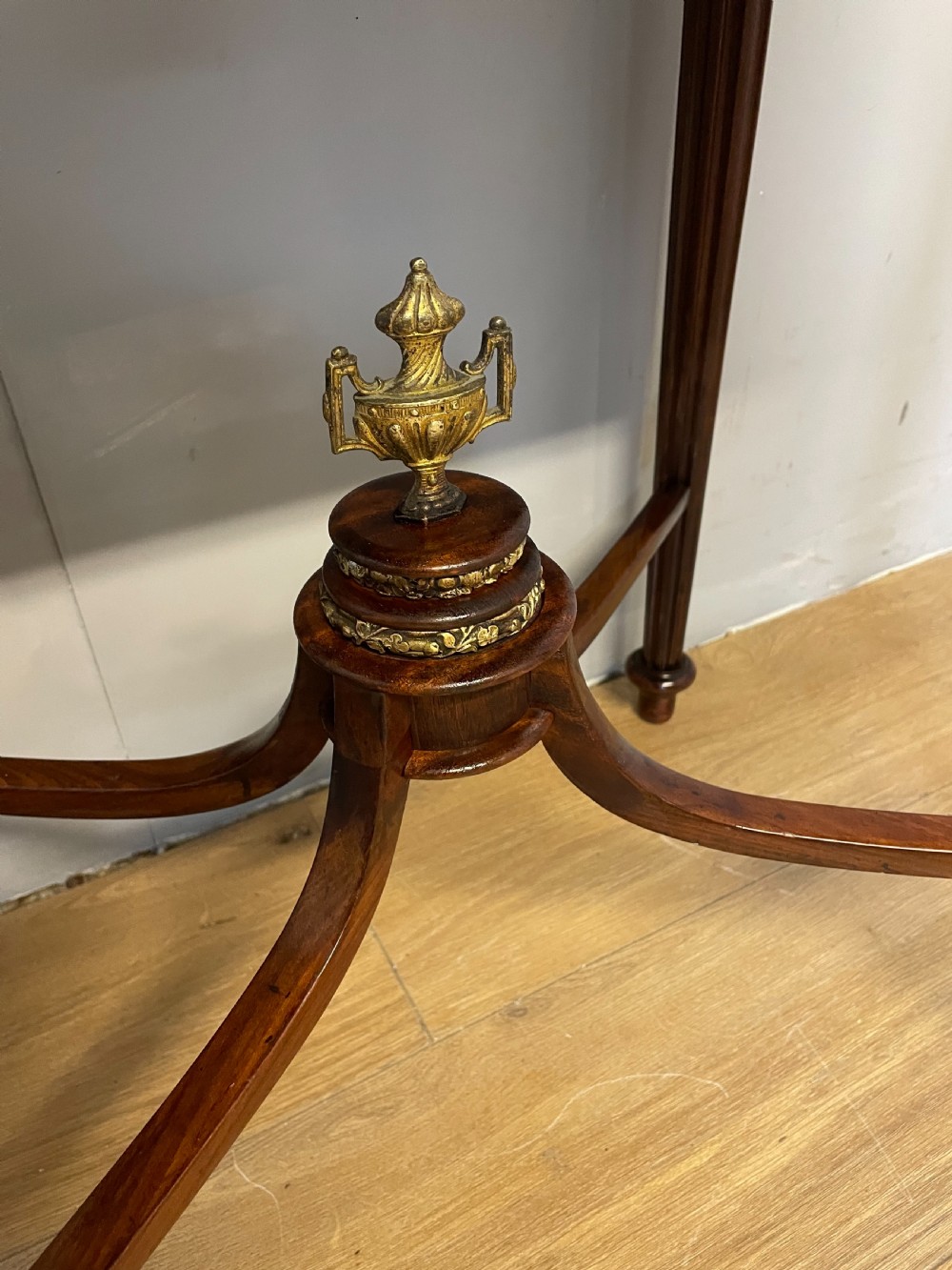 Nineteenth century French marble topped walnut dressing table  View VIII