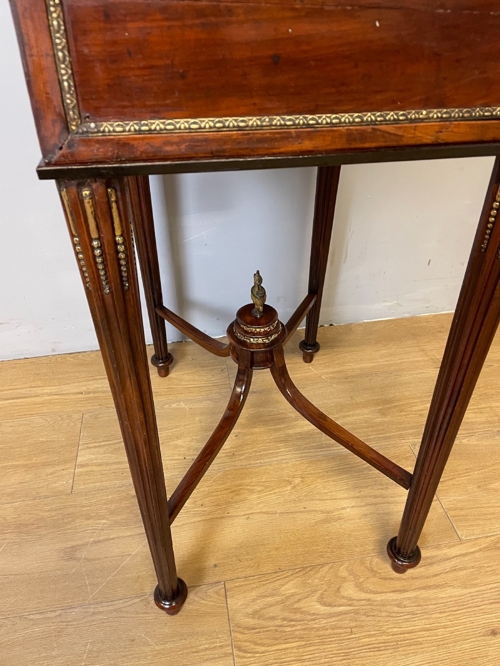 Nineteenth century French marble topped walnut dressing table  View XVIII