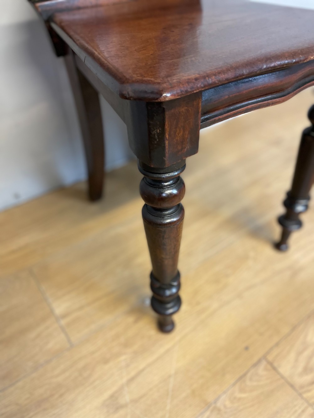 William IV mahogany hall chair  View IV
