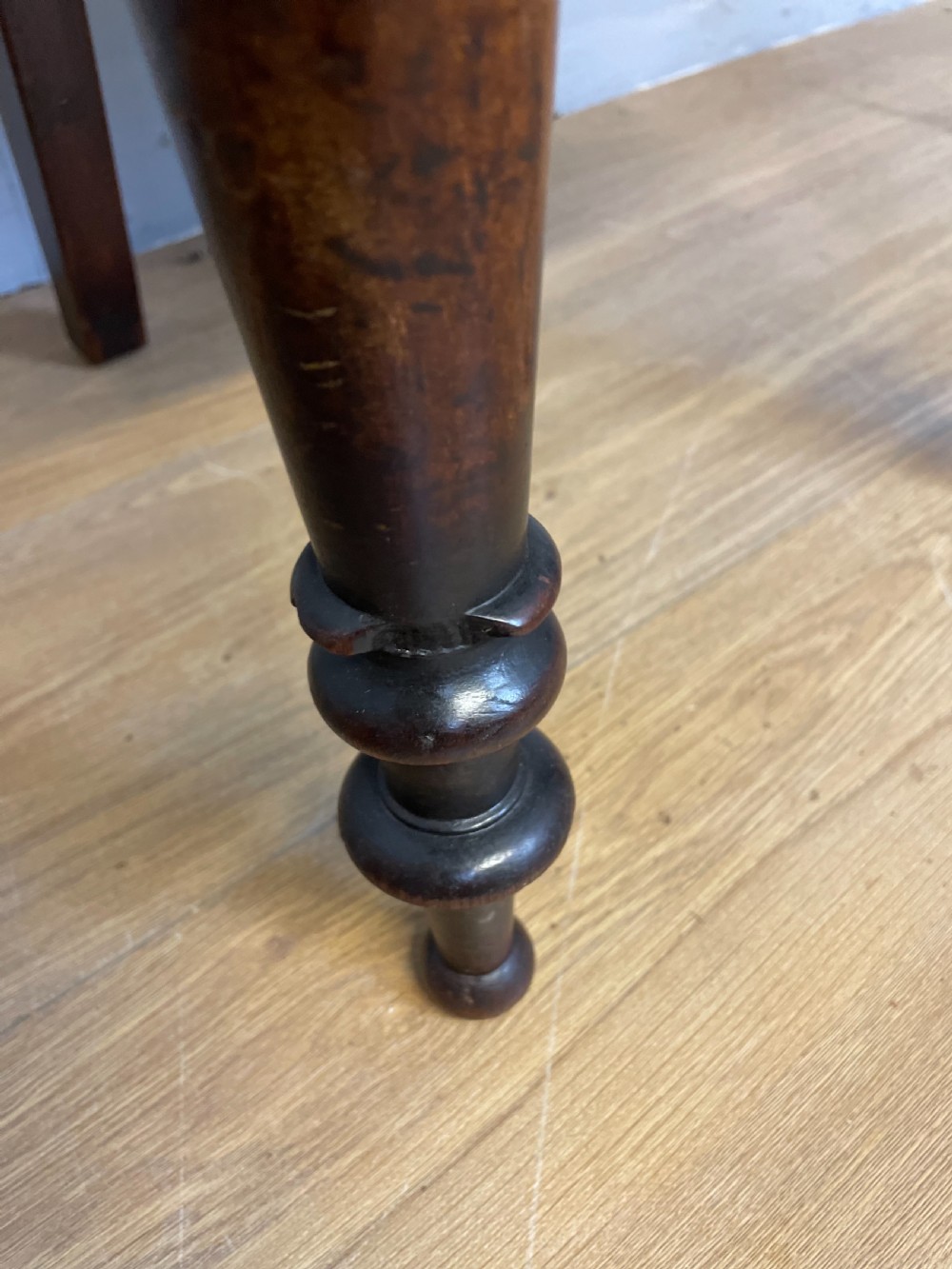 William IV mahogany hall chair  View V
