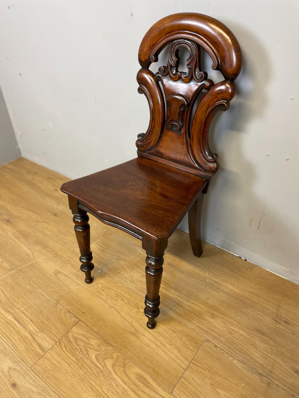 William IV mahogany hall chair  View VII